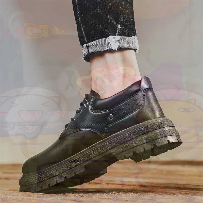 Tech Trend Accessories - Dark Natural Leather Fashion Trainers Tennis