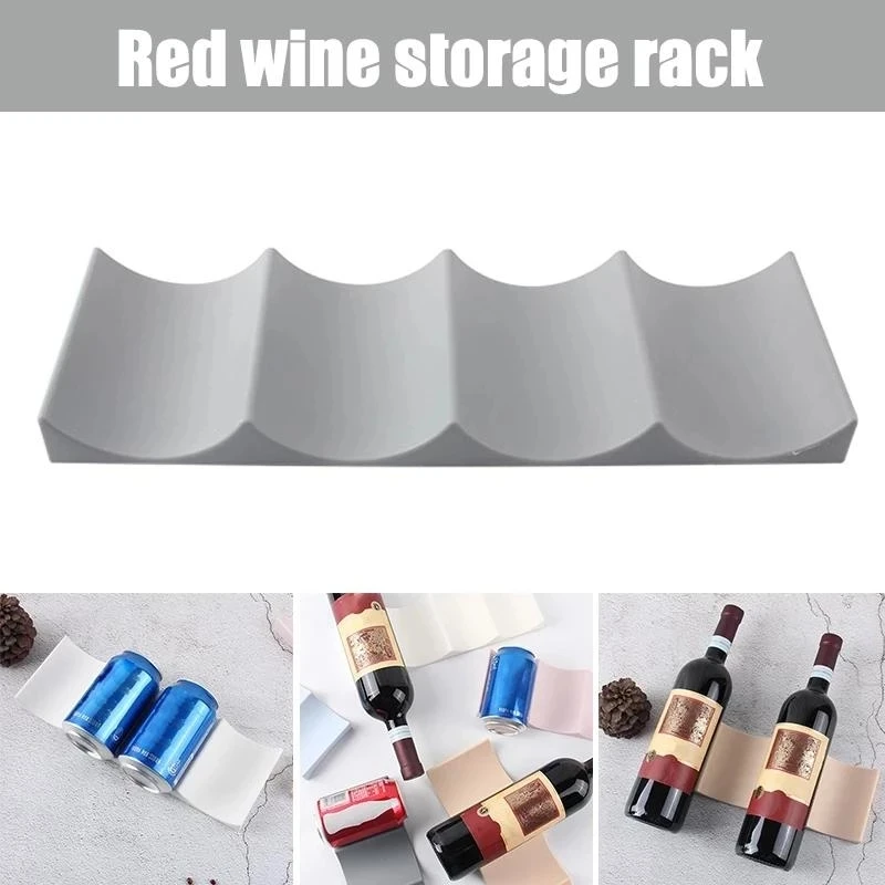 Tech Accessories Organizer - 1Pc Stackable Wine Bottle Holder Countertop