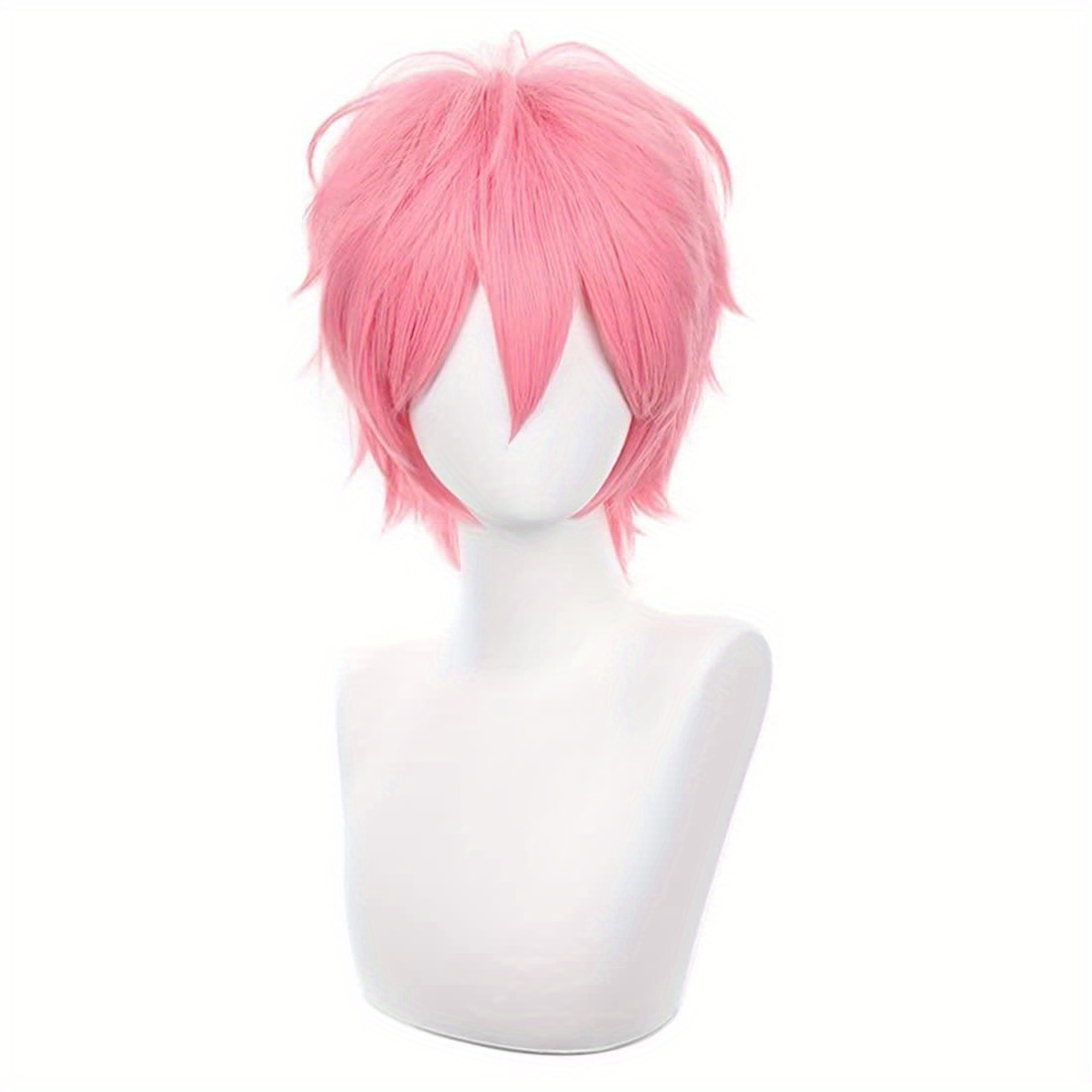 Short Pink Cosplay Wig Short S - Tech Accessories For Men review and price