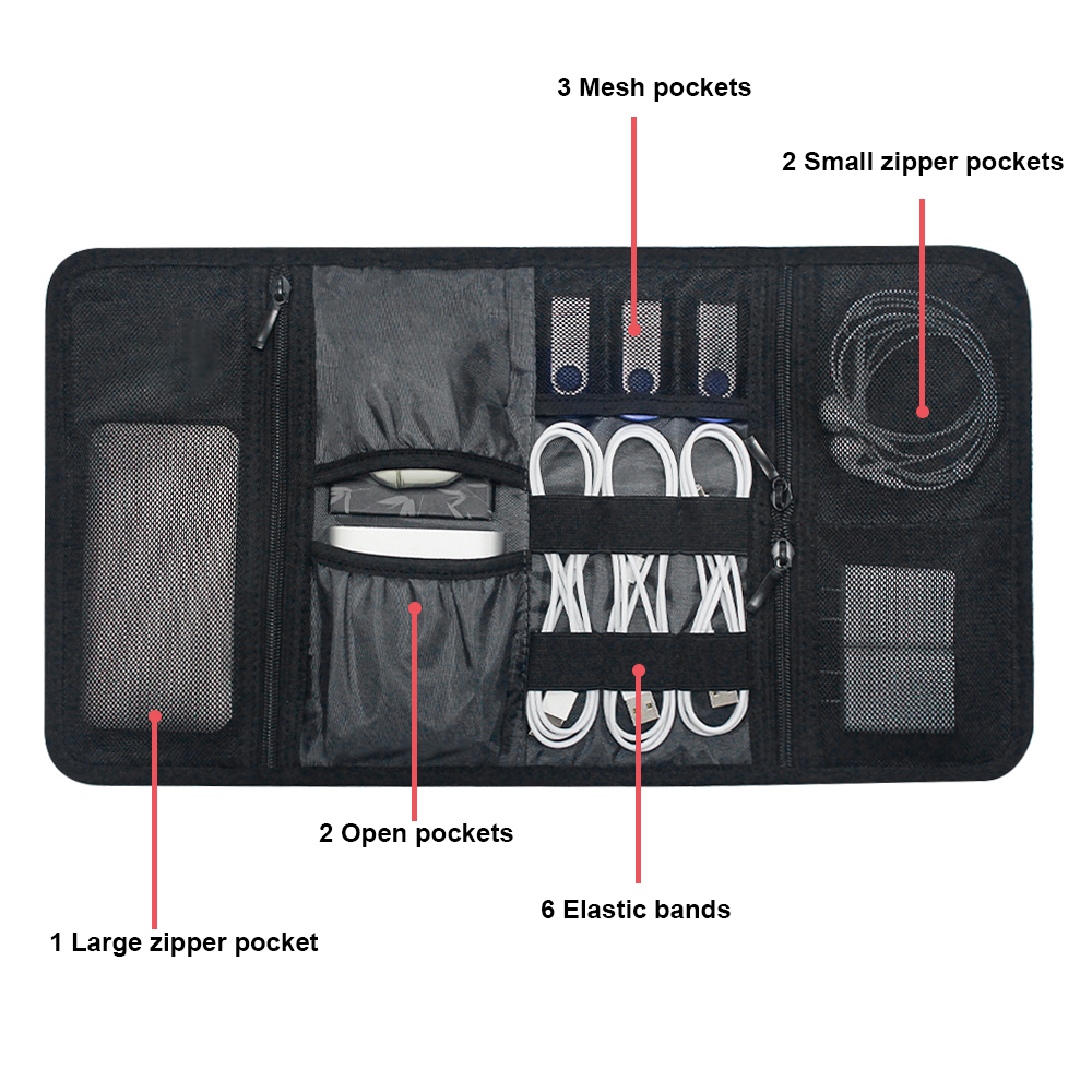 Tech Organizer Bag Cable Stora - Tech Accessories Storage review and price