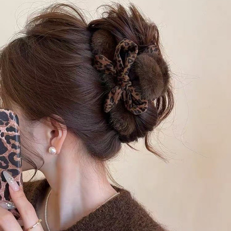 1pc High-end Leopard Print Bow - Hi Tech Accessories review and price