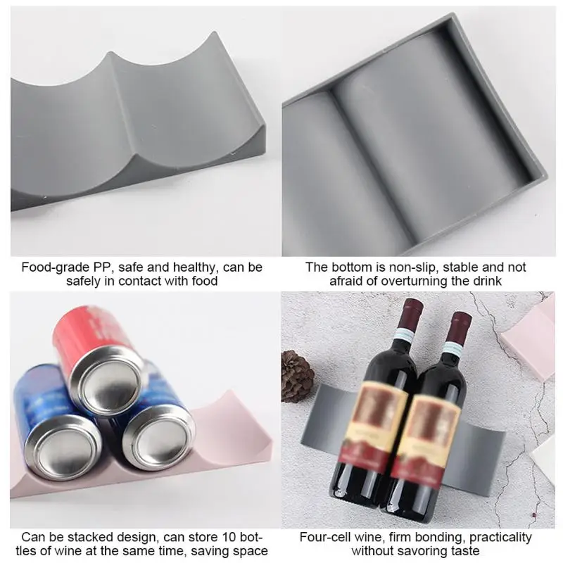1Pc Stackable Wine Bottle Hold - Tech Accessories Organizer review and price