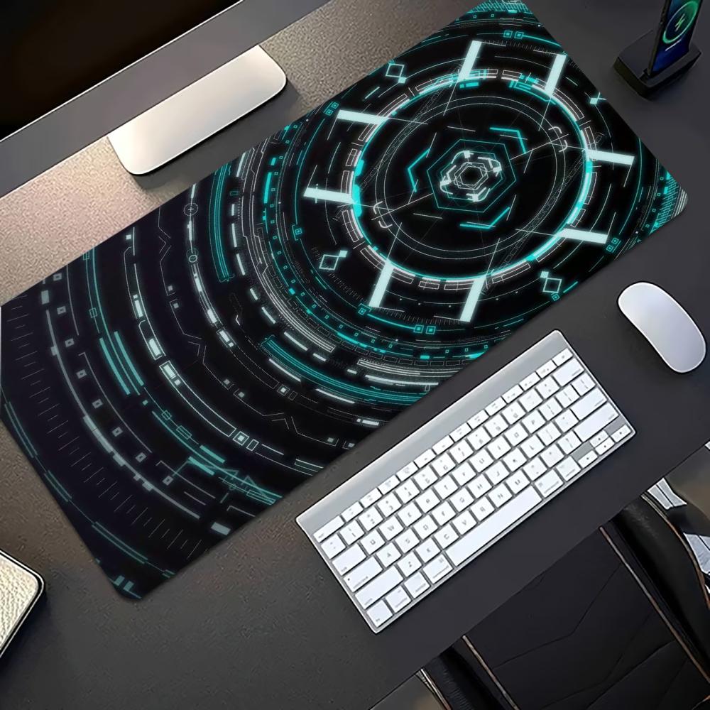 Blue Tech Circuit Cyber Patter - Tech Accessories For Home Office review and price