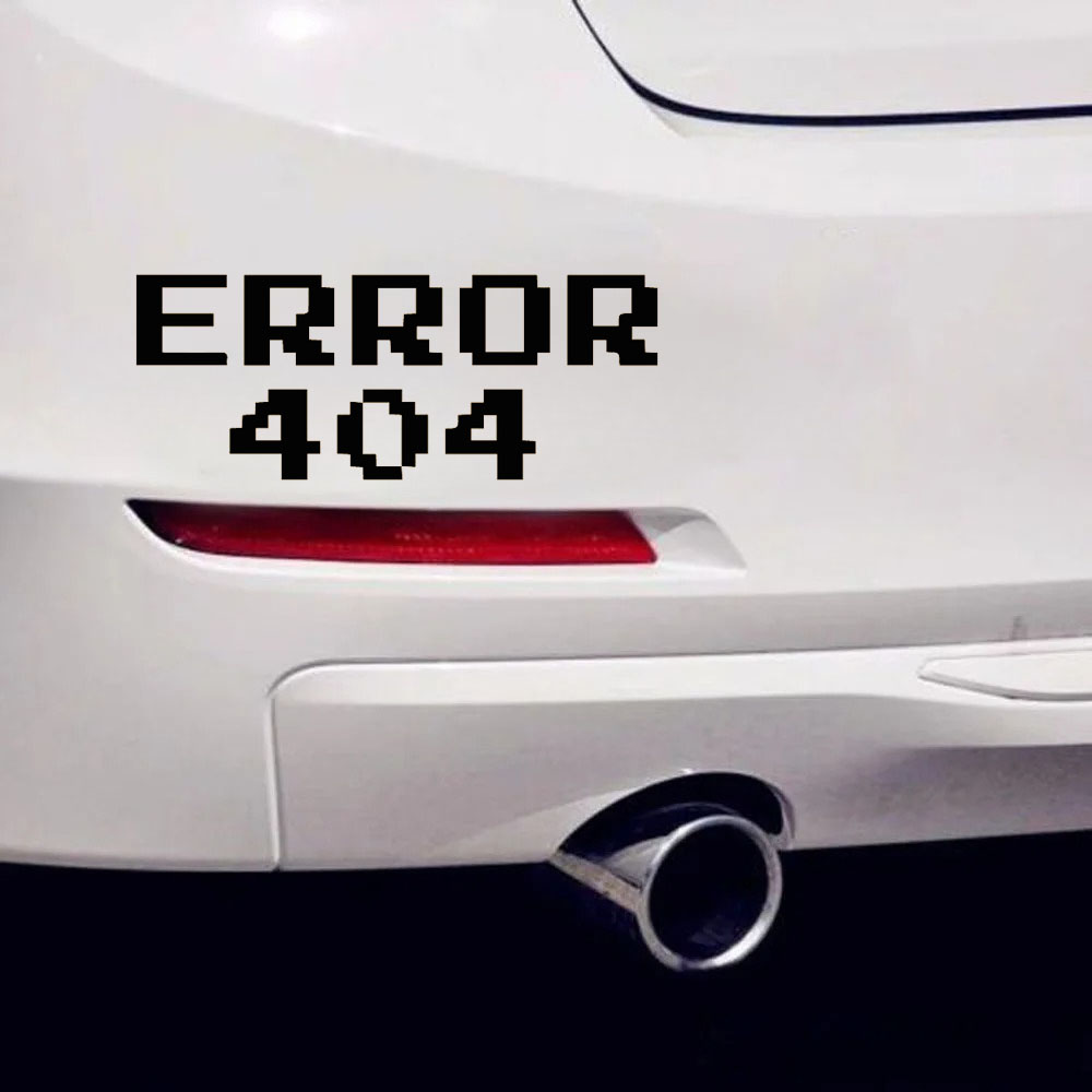 Error 404 Pixel Font Car Stick - Tech Trend Accessories review and price