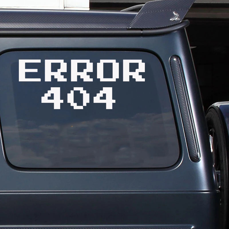 Error 404 Pixel Font Car Stick - Tech Trend Accessories review and price
