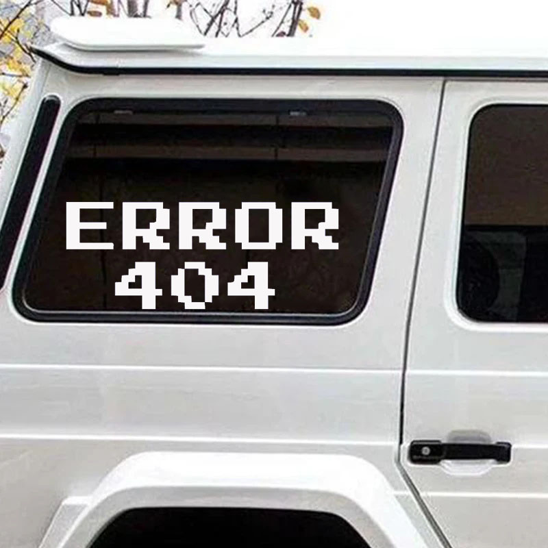 Error 404 Pixel Font Car Stick - Tech Trend Accessories review and price